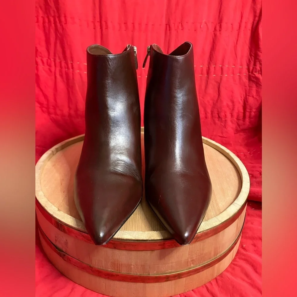 EUC Naturalizer Women's Capuccino 27 Edit Felix Ankle Bootie Pointed Toe SZ 12M